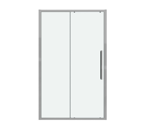 Дверь в нишу Grossman Cosmo 100.K33.02.130.10.00 (130х195) хром,стекло прозрачное,раздвижная