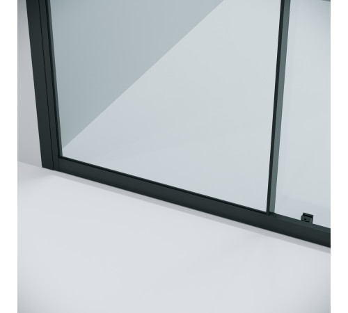 Дверь в нишу Grossman Cosmo 100.K33.02.100.21.00 (100х195) черный матовый,стекло прозрачное,раздвижная