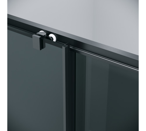 Дверь в нишу Grossman Cosmo 100.K33.02.130.21.10 (130х195) черный матовый,стекло тонированное,раздвижная