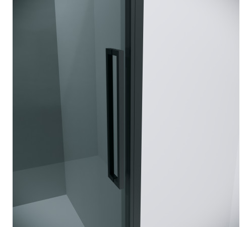 Дверь в нишу Grossman Cosmo 100.K33.02.130.21.10 (130х195) черный матовый,стекло тонированное,раздвижная