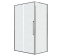 Душевое ограждение Grossman Cosmo 100.K33.02.110.10.02-200.K33.02.90.10.02 (110х90х195) раздвижная(левая) хром, стекло шиншилла