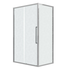 Душевое ограждение Grossman Cosmo 100.K33.02.100.10.02-200.K33.02.100.10.02 (100х100х195) раздвижная(левая),хром,стекло шиншилла