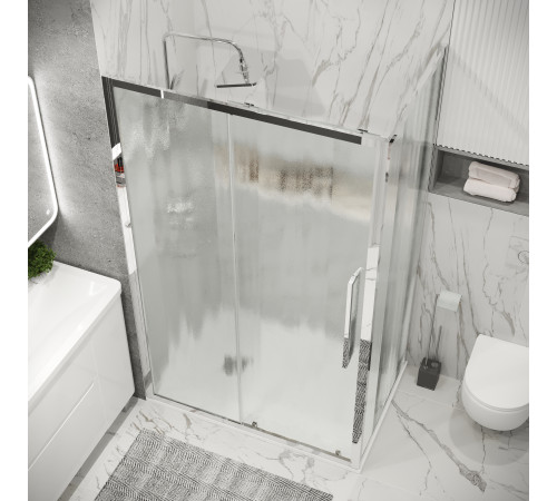 Боковая стенка Grossman Cosmo 200.K33.02.80.10.02 (80х195) хром,стекло шиншилла