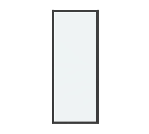 Боковая стенка Grossman Cosmo 200.K33.02.70.21.00 (70х195) черный матовый,стекло прозрачное