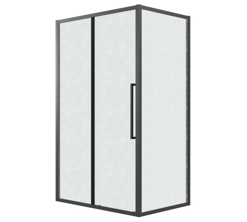 Боковая стенка Grossman Cosmo 200.K33.02.100.21.02 (100х195) черный матовый,стекло шиншилла