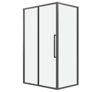 Душевое ограждение Grossman Cosmo 100.K33.02.120.42.00-200.K33.02.100.42.00 (120х100х195) раздвижная,графит сатин,стекло прозрачное