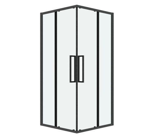 Душевое ограждение Grossman Cosmo 300.K33.02.8080.42.00 (80х80х195) квадрат,раздвижная,графит сатин,стекло прозрачное