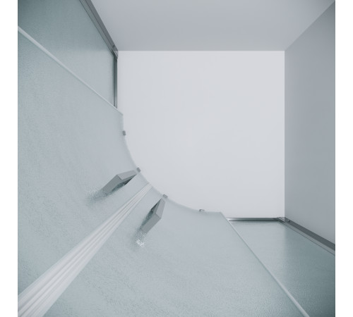 Душевое ограждение Grossman Cosmo 301.K33.02.8080.10.02 (80х80х195) четверть круга,раздвижная,хром,стекло шиншилла