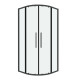 Душевое ограждение Grossman Cosmo 301.K33.02.9090.42.00 (90х90х195) четверть круга,раздвижная,графит сатин,стекло прозрачное