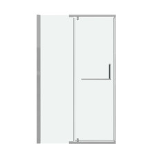 Дверь в нишу Grossman Pragma 100.K33.03.100.10.00 (100х195) хром,стекло прозрачное,распашная
