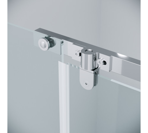 Дверь в нишу Grossman Pragma 100.K33.03.120.10.00 (120х195) хром,стекло прозрачное,распашная