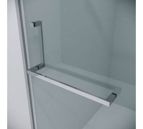 Дверь в нишу Grossman Pragma 100.K33.03.120.10.00 (120х195) хром,стекло прозрачное,распашная