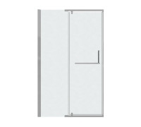 Дверь в нишу Grossman Pragma 100.K33.03.120.10.02 (120х195) хром,стекло шиншилла,распашная