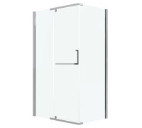 Душевое ограждение Grossman Pragma 100.K33.03.110.10.00-200.K33.03.100.10.00 (110х100х195) раздвижная,хром,стекло прозрачное