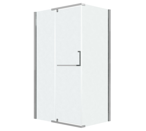 Боковая стенка Grossman Pragma 200.K33.03.100.10.02 (100х195) хром,стекло шиншилла