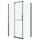 Душевое ограждение Grossman Pragma 100.K33.03.120.21.00-200.K33.03.80.21.00 (120х80х195) распашная,черный матовый,стекло прозрачное