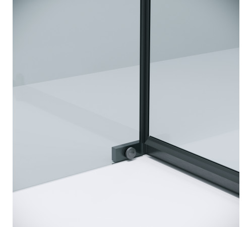 Боковая стенка Grossman Pragma 200.K33.03.90.42.00 (90х195) графит сатин,стекло прозрачное