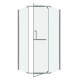 Душевое ограждение Grossman Pragma 302.K33.03.9090.10.00 (90х90х195) трапеция,распашная,хром,стекло прозрачное