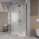 Душевое ограждение Grossman Pragma 302.K33.03.9090.10.02 (90х90х195) трапеция,распашная,хром,стекло шиншилла