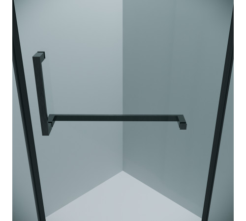 Душевое ограждение Grossman Pragma 302.K33.03.1010.42.00 (100х100х195) трапеция,распашная,графит сатин,стекло прозрачное