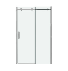 Дверь в нишу Grossman Classic 100.K33.04.150.10.00 (150х195) хром,стекло прозрачное,раздвижная
