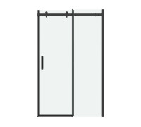 Дверь в нишу Grossman Classic 100.K33.04.150.21.00 (150х195) черный матовый,стекло прозрачное,раздвижная