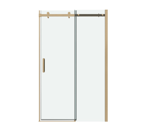 Дверь в нишу Grossman Classic 100.K33.04.130.32.00 (130х195) золото сатин,стекло прозрачное,раздвижная
