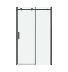 Дверь в нишу Grossman Classic 100.K33.04.130.42.00 (130х195) графит сатин,стекло прозрачное,раздвижная