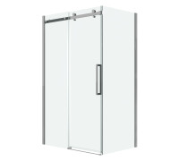 Душевое ограждение Grossman Classic 100.K33.04.140.10.00-200.K33.04.70.10.00 (140х70х195) раздвижная,хром,стекло прозрачное
