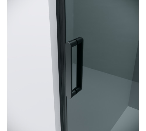 Душевое ограждение Grossman Classic 100.K33.04.120.21.10-200.K33.04.100.21.10 (120х100х195) раздвижная,черный матовый,стекло тонированное