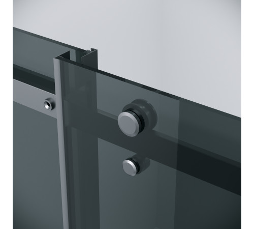 Душевое ограждение Grossman Classic 100.K33.04.120.21.10-200.K33.04.100.21.10 (120х100х195) раздвижная,черный матовый,стекло тонированное