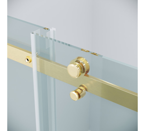 Душевое ограждение Grossman Classic 100.K33.04.120.32.00-200.K33.04.100.32.00 (120х100х195) раздвижная,золото сатин,стекло прозрачное