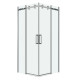 Душевое ограждение Grossman Classic 300.K33.04.9090.10.00 (90х90х195) квадрат,раздвижная,хром,стекло прозрачное