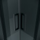 Душевое ограждение Grossman Classic 300.K33.04.9090.21.10 (90х90х195) квадрат,раздвижная,черный матовый,стекло тонированное