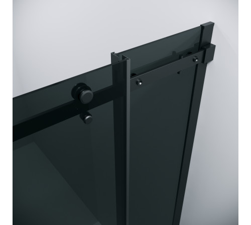 Душевое ограждение Grossman Classic 300.K33.04.9090.21.10 (90х90х195) квадрат,раздвижная,черный матовый,стекло тонированное