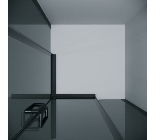 Душевое ограждение Grossman Classic 300.K33.04.9090.21.10 (90х90х195) квадрат,раздвижная,черный матовый,стекло тонированное