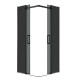 Душевое ограждение Grossman Classic 300.K33.04.9090.21.10 (90х90х195) квадрат,раздвижная,черный матовый,стекло тонированное