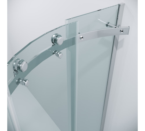 Душевое ограждение Grossman Classic 301.K33.04.1010.10.00 (100х100х195) четверть круга,раздвижная,хром,стекло прозрачное