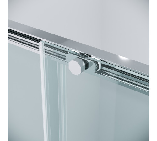 Дверь в нишу Grossman Style 100.K33.05.100.10.00 (100х195) хром,стекло прозрачное,раздвижная