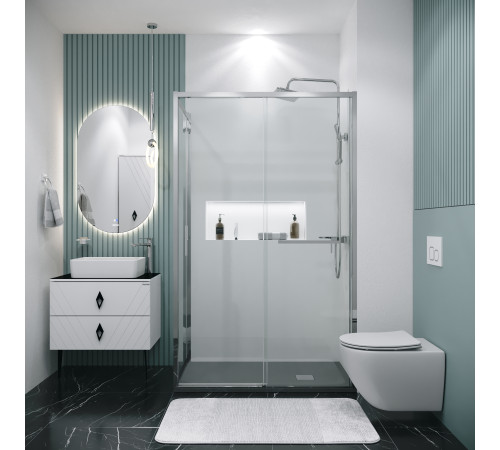 Боковая стенка Grossman Style 200.K33.05.70.10.00 (70х195) хром,стекло прозрачное