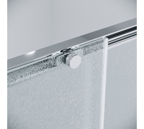 Душевое ограждение Grossman Style 100.K33.05.100.10.02-200.K33.05.100.10.02 (100х100х195) раздвижная(левая),хром,стекло шиншилла