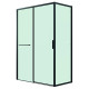 Душевое ограждение Grossman Style 100.K33.05.120.21.00-200.K33.05.80.21.00 (120х80х195) раздвижная,черный матовый,стекло прозрачное
