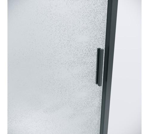 Душевое ограждение Grossman Style 100.K33.05.130.21.02-200.K33.05.70.21.02 (130х70х195) раздвижная(левая),черный матовый,стекло шиншилла