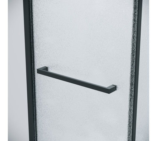 Душевое ограждение Grossman Style 100.K33.05.130.21.02-200.K33.05.70.21.02 (130х70х195) раздвижная(левая),черный матовый,стекло шиншилла