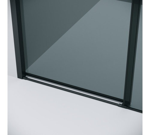 Душевое ограждение Grossman Style 100.K33.05.130.21.10-200.K33.05.90.21.10 (130х90х195) раздвижная,черный матовый,стекло тонированное