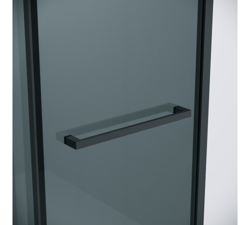 Душевое ограждение Grossman Style 100.K33.05.130.21.10-200.K33.05.90.21.10 (130х90х195) раздвижная,черный матовый,стекло тонированное