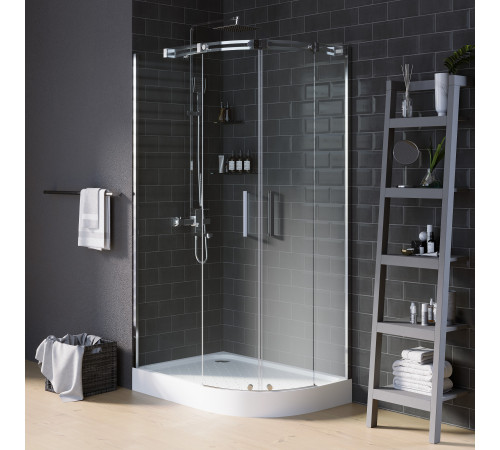 Душевое ограждение Grossman Galaxy GR-4110L (110х80х190) прямоугольник-асимметрия,раздвижная