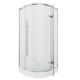 Душевое ограждение Grossman Style GR-5090 (90х90х190) четверть круга,хром,стекло прозрачное,распашная