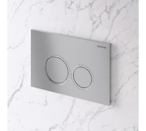 Клавиша смыва Grossman Galaxy 700.K31.01.110.110 хром матовый