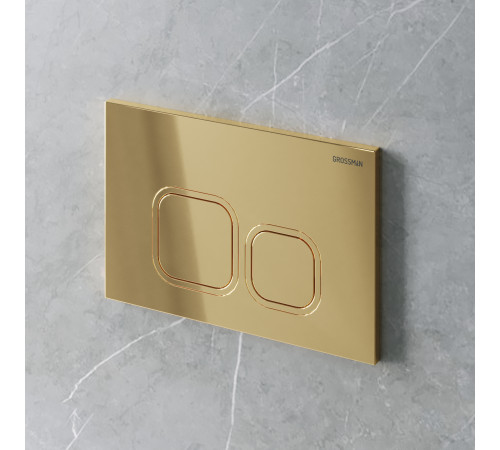 Клавиша смыва Grossman Cosmo 700.K31.02.300.300 золото глянцевый